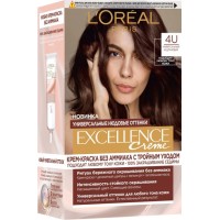 Краска для волос L'Oreal Paris Excellence оттенок 4U Универсальный каштановый, 1 шт